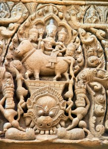 Shiva und Uma auf Nandi